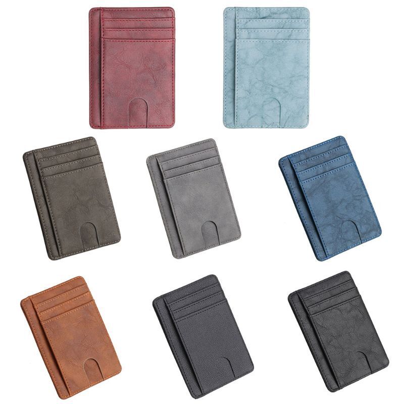 Men’s Leather Slim Wallet – RFID Blocking Credit Card Holder