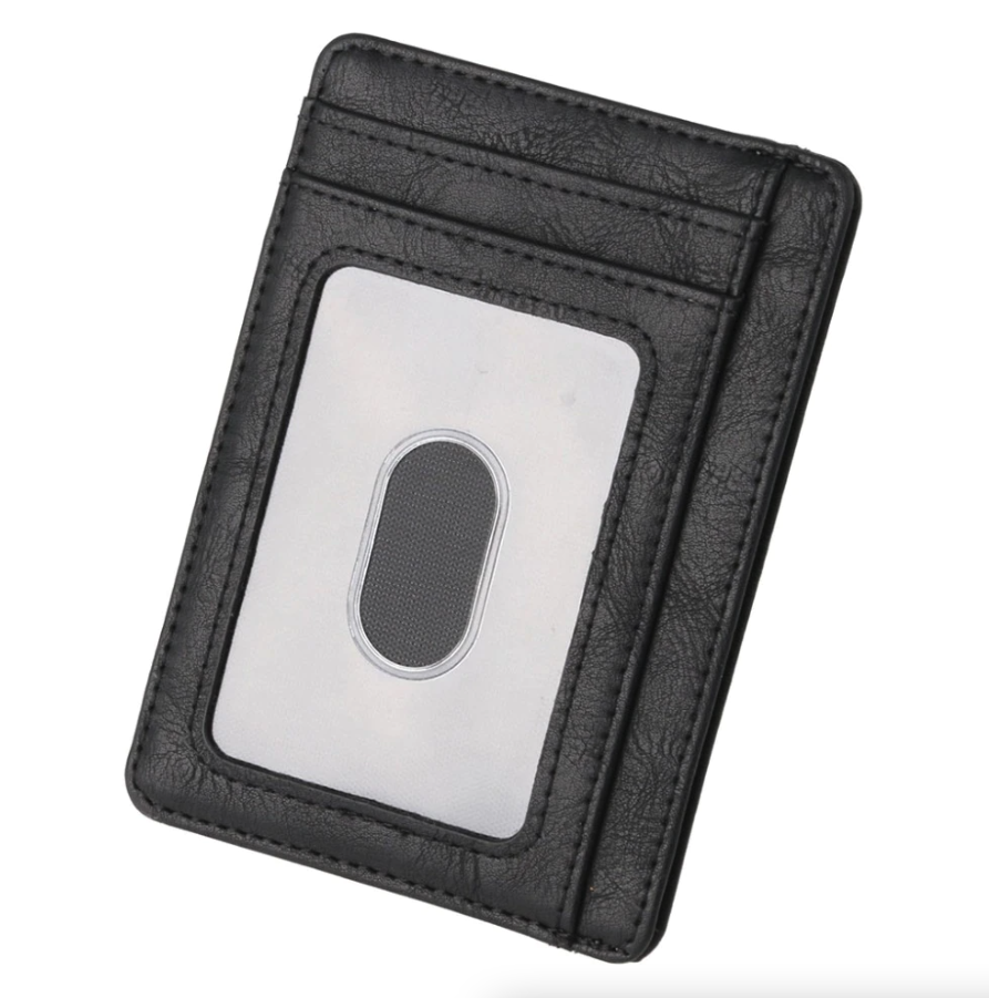 Men’s Leather Slim Wallet – RFID Blocking Credit Card Holder
