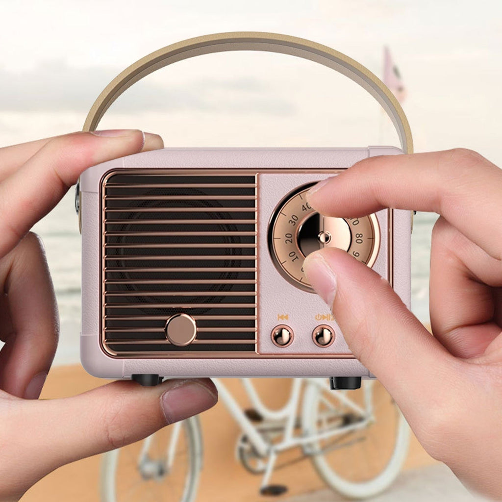 Bluetooth Compact Retro Speaker with Radio