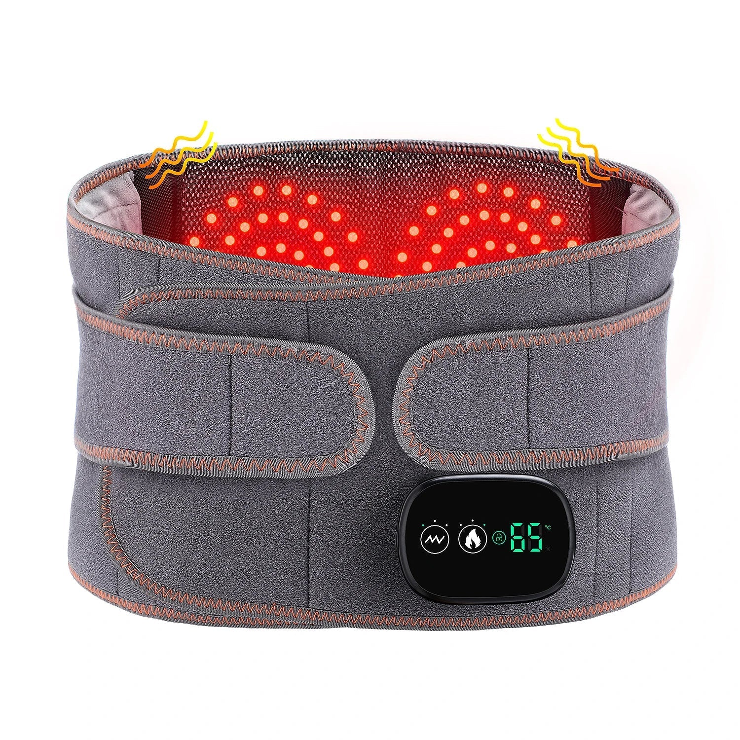Heat Therapy Lumbar Brace Support Massager – Back Pain Relief & Comfort