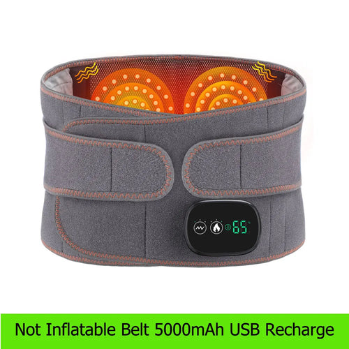 Heat Therapy Lumbar Brace Support Massager – Back Pain Relief & Comfort