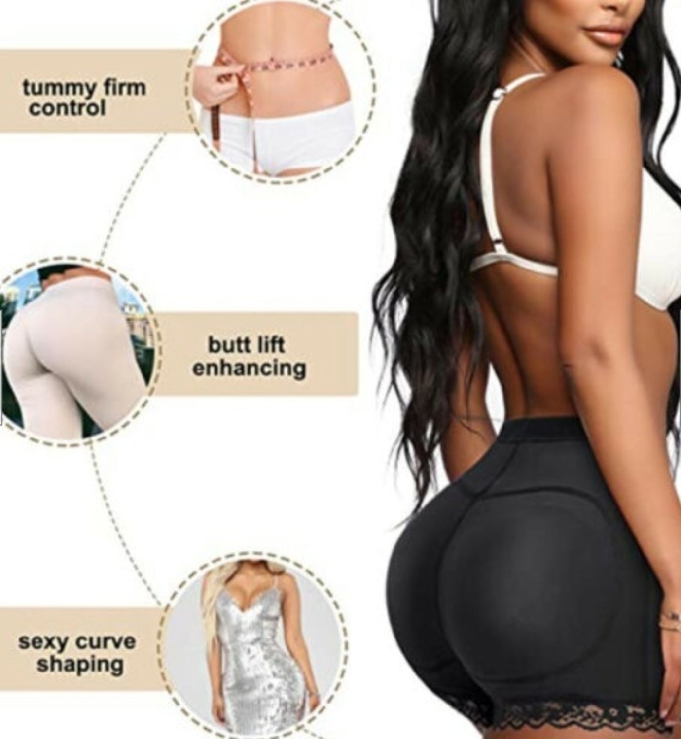 Padded Body Shaper Butt Lifter Panty – Confidence in Every Outfit