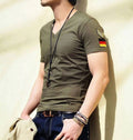 Men's Slim Fit Tee Shirt with Army Badge