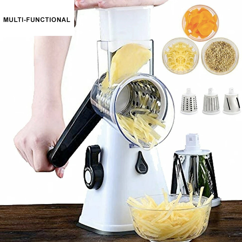 Multi‑Functional Stainless Steel Kitchen Slicer & Grater Kit – Versatile Food Prep Made Easy