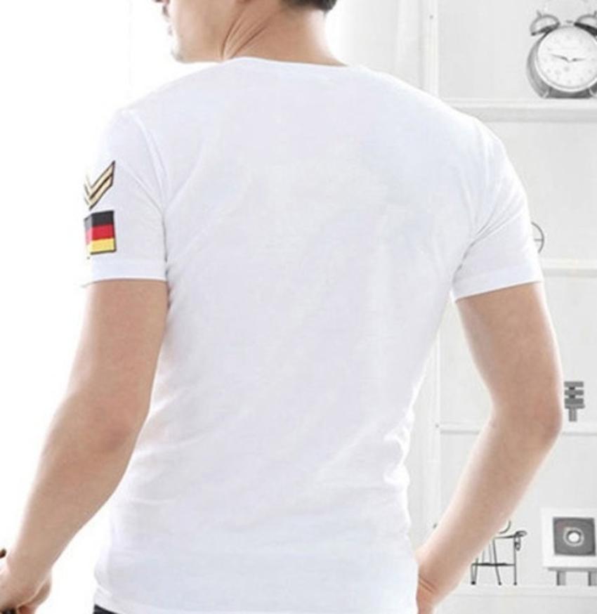 Men's Slim Fit Tee Shirt with Army Badge