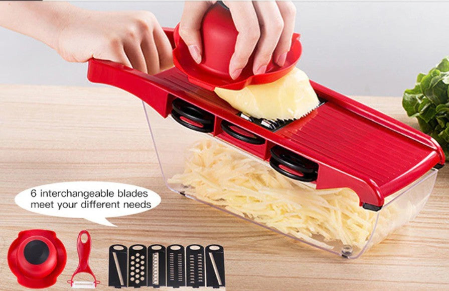 Stainless Steel 6 Blades Vegetable Slicer – Versatile Kitchen Essential