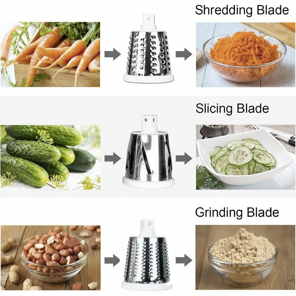 Multi‑Functional Stainless Steel Kitchen Slicer & Grater Kit – Versatile Food Prep Made Easy
