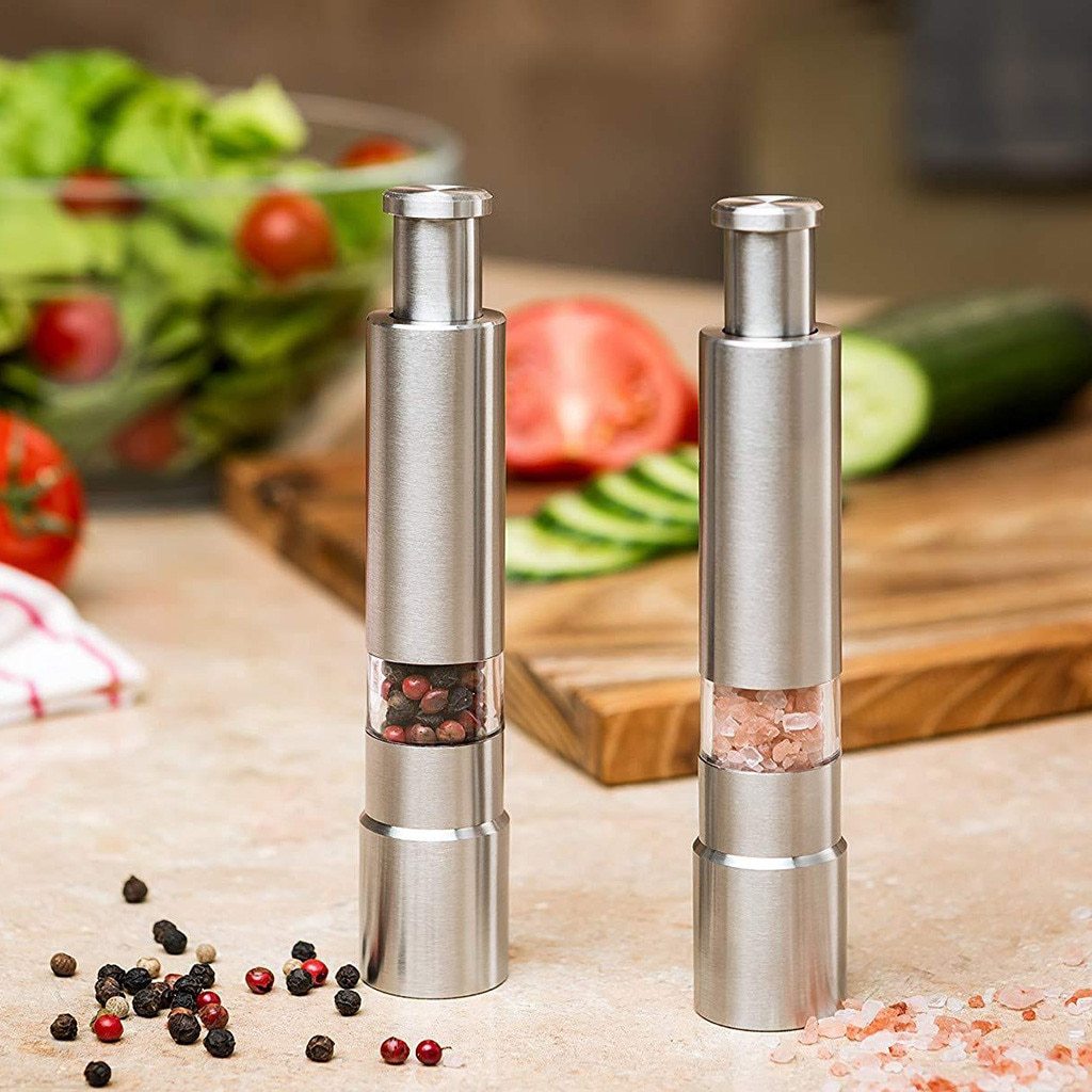 Premium Stainless Steel Salt & Pepper Grinder – Fresh Flavor at Your Fingertips