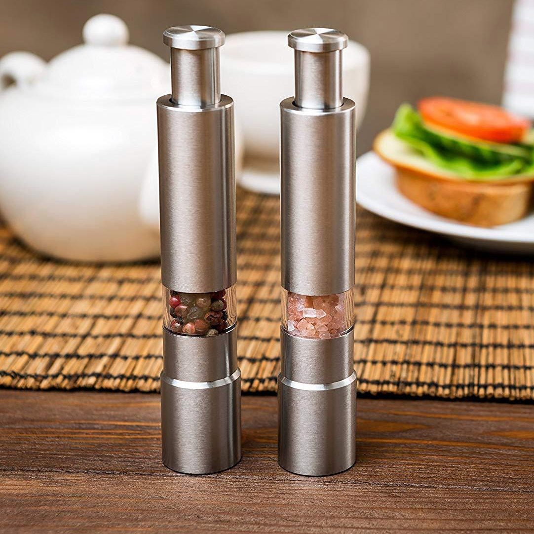 Premium Stainless Steel Salt & Pepper Grinder – Fresh Flavor at Your Fingertips
